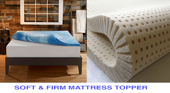 firm topper on soft mattress
