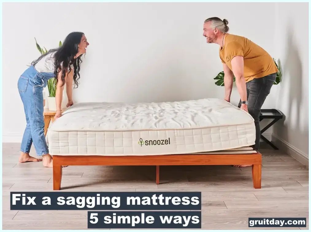 fixing a saggy mattress with foam